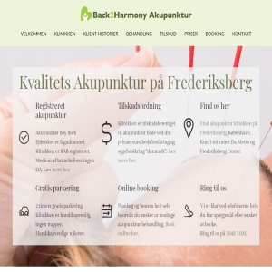 Back2Harmony.dk - Klassisk Akupunkturklinik