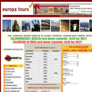 Europa Tours - storbyrejser, storbyferie, miniferie med fly & bus