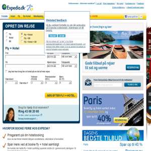 Expedia.dk - online rejsebureau