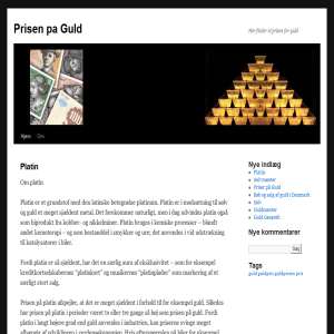 Guldpris - Priser på guld