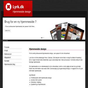 Lyrk Hjemmeside design i Odense