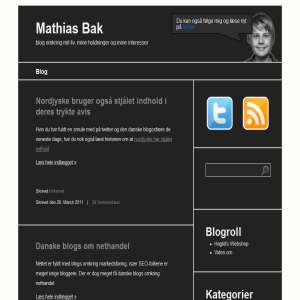 Mathias Bak Blog