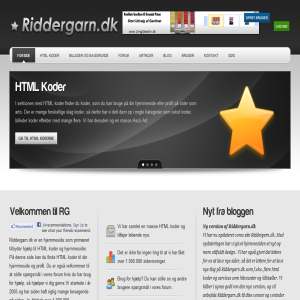 Riddergarn - HTML koder