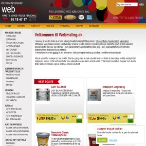 Webmaling  - Billig kvalitets maling og træbeskyttelse